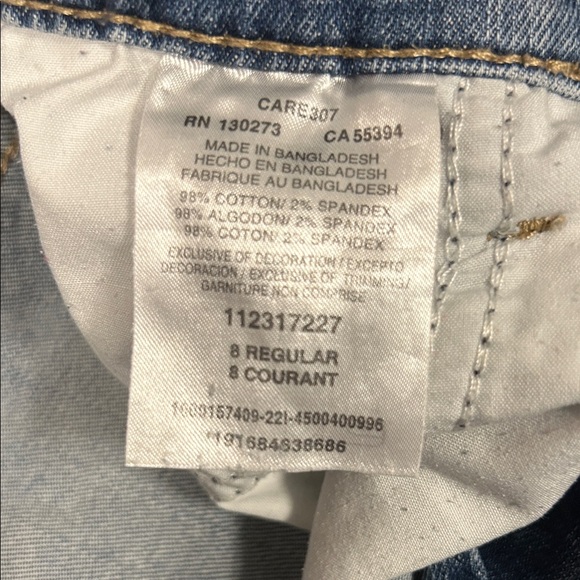 Wrangler Girls 8 Regular Light Blue Jeans - Picture 10 of 10